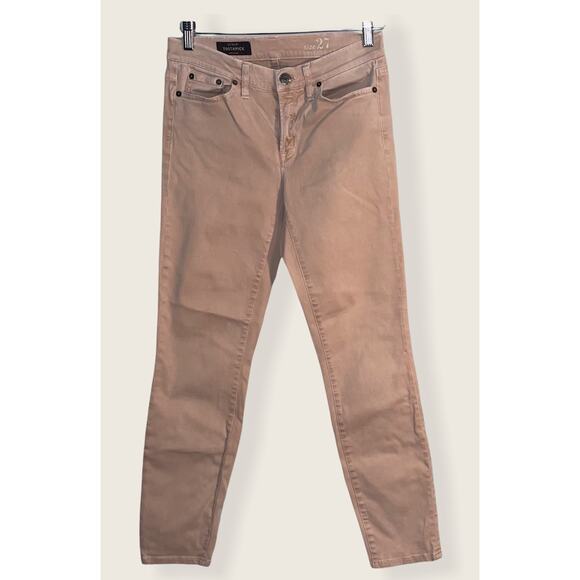 J. Crew toothpick blush pants/jeans Sz 28 EUC - Picture 1 of 3